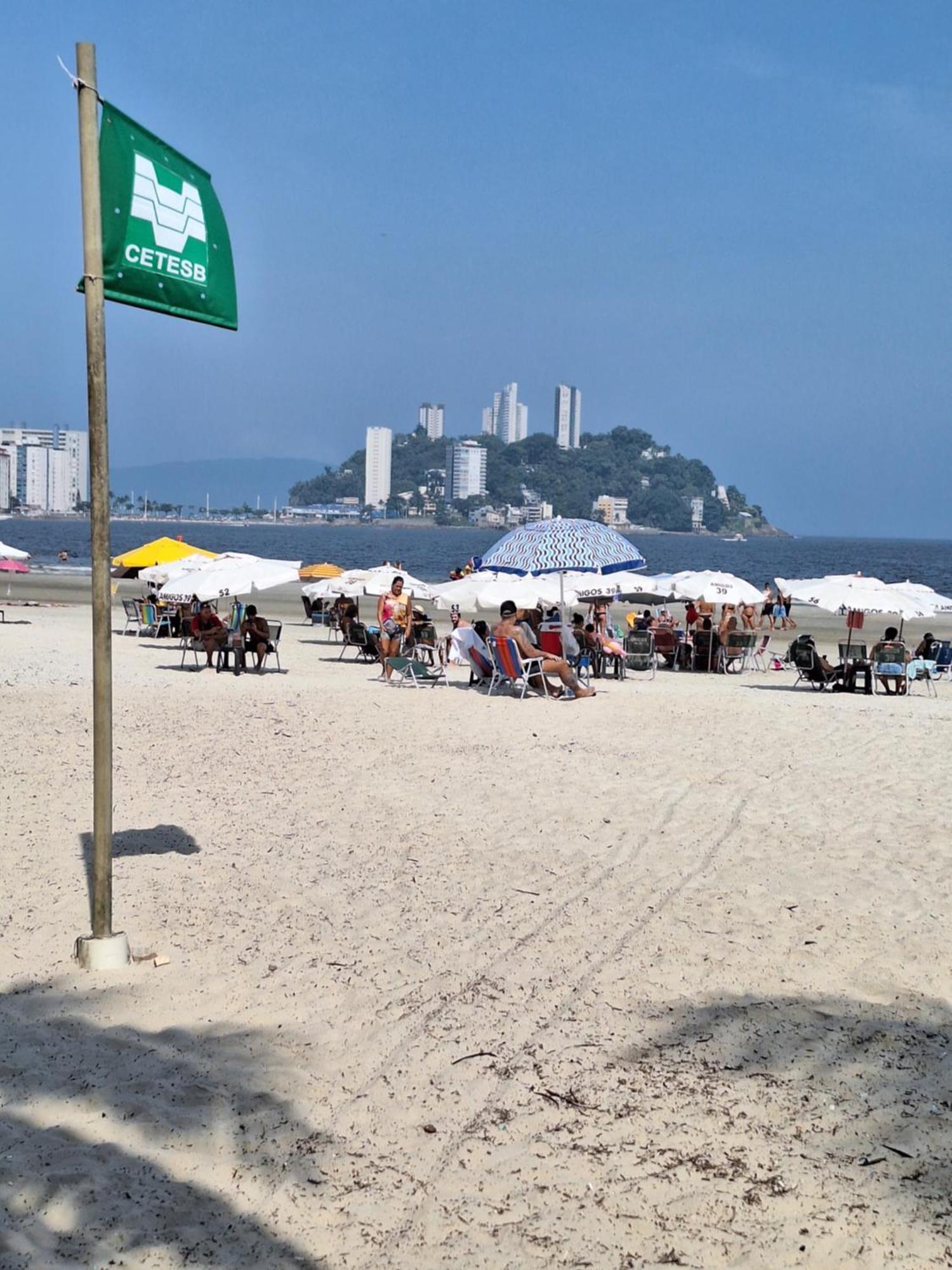 Apartamento Pé na areia Gonzaguinha São Vicente Exterior foto